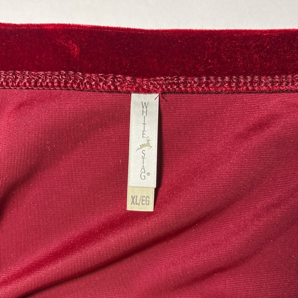 NWT White Stag Velvet Maxi Skirt Women’s XL Red Grunge Dark Romantic Whimsygoth - Picture 7 of 12